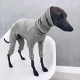 thumbnail image 1 of Greyhound Pajamas Solid Stretchable Four-Legged Rib Dog Onesie Lightweight Turtleneck Elastic Whippet Sweater Jumpsuit Pet Clothes for Small Medium Large Dogs, 1 of 3