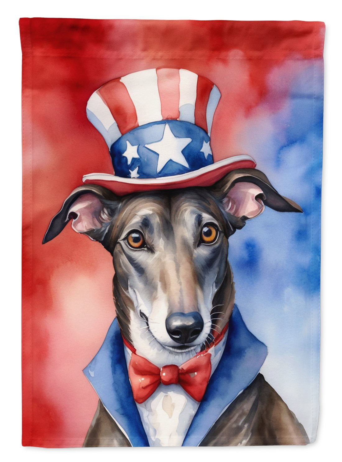 Greyhound Patriotic Garden Flag 11.25 in x 15.5 in