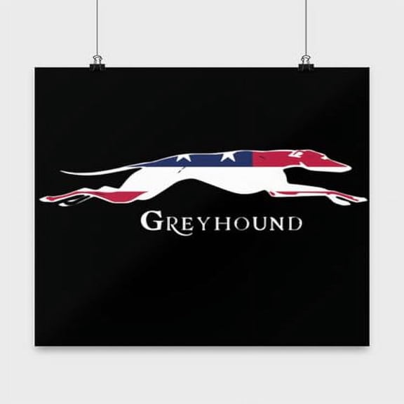 Greyhound Racing Poster - 13x13 - Wall Decor for Dog Lovers Gift