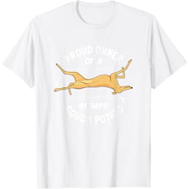 Greyhound Rescue Proud Owner 45MPH Couch Potato TShirt