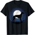 thumbnail image 1 of Greyhound Windhound Dog Breed T-ShirtMen's and women's gift, black and white T-shirt, size: Extra large S-4XL, 1 of 4