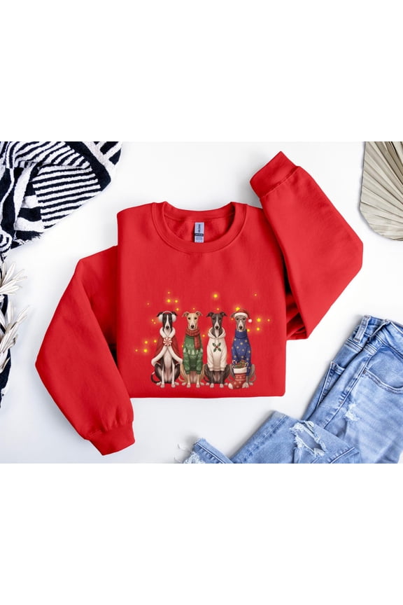 Greyhound season Sweatshirt, Whippet season Dog Shirt, Crewneck, Sighthound Lover, season Dog Sweater, F7206 All Size S-5Xl