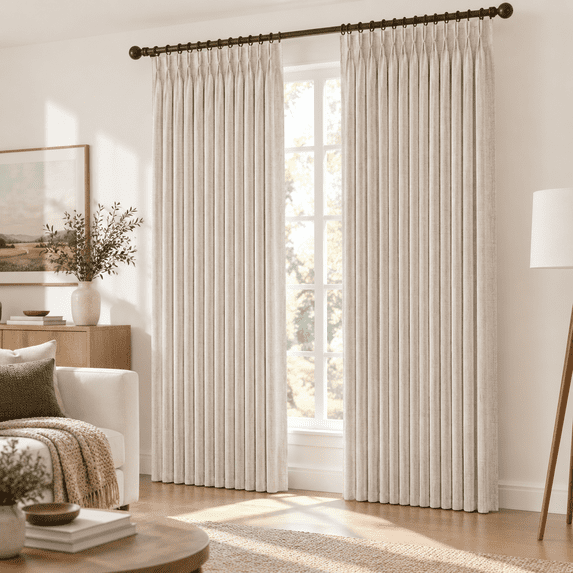 Greyish Brown Living Room Blackout Pinch Pleat Curta96 Inch 2 Panels ...