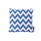 Greylin Outdoor Square Fabric Chevron Water Resistant Throw Pillow, Blue, White - image 1 of 15