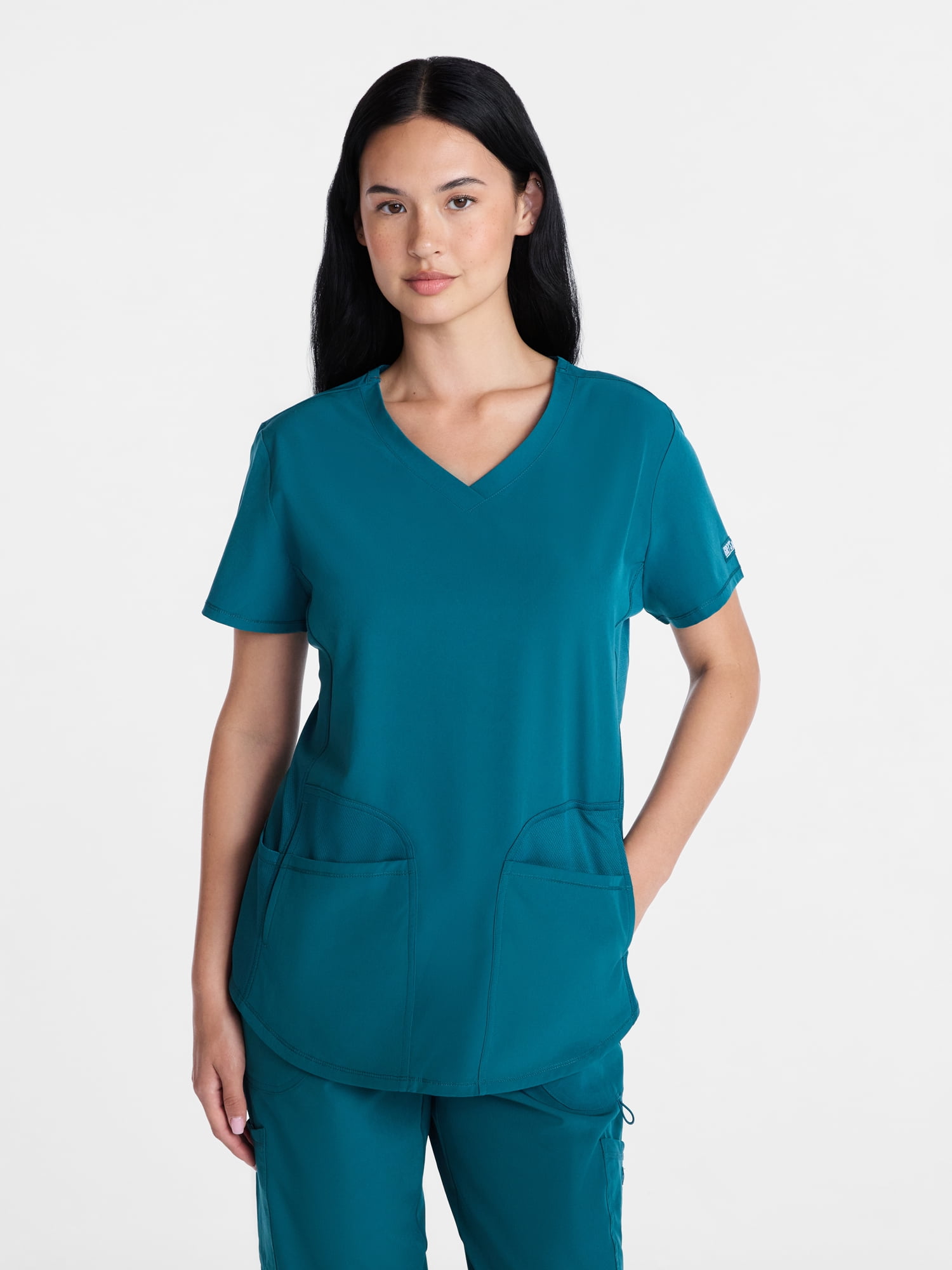 Grey's Anatomy Women's Scrub Top with Short Sleeves, Sizes S-3XL