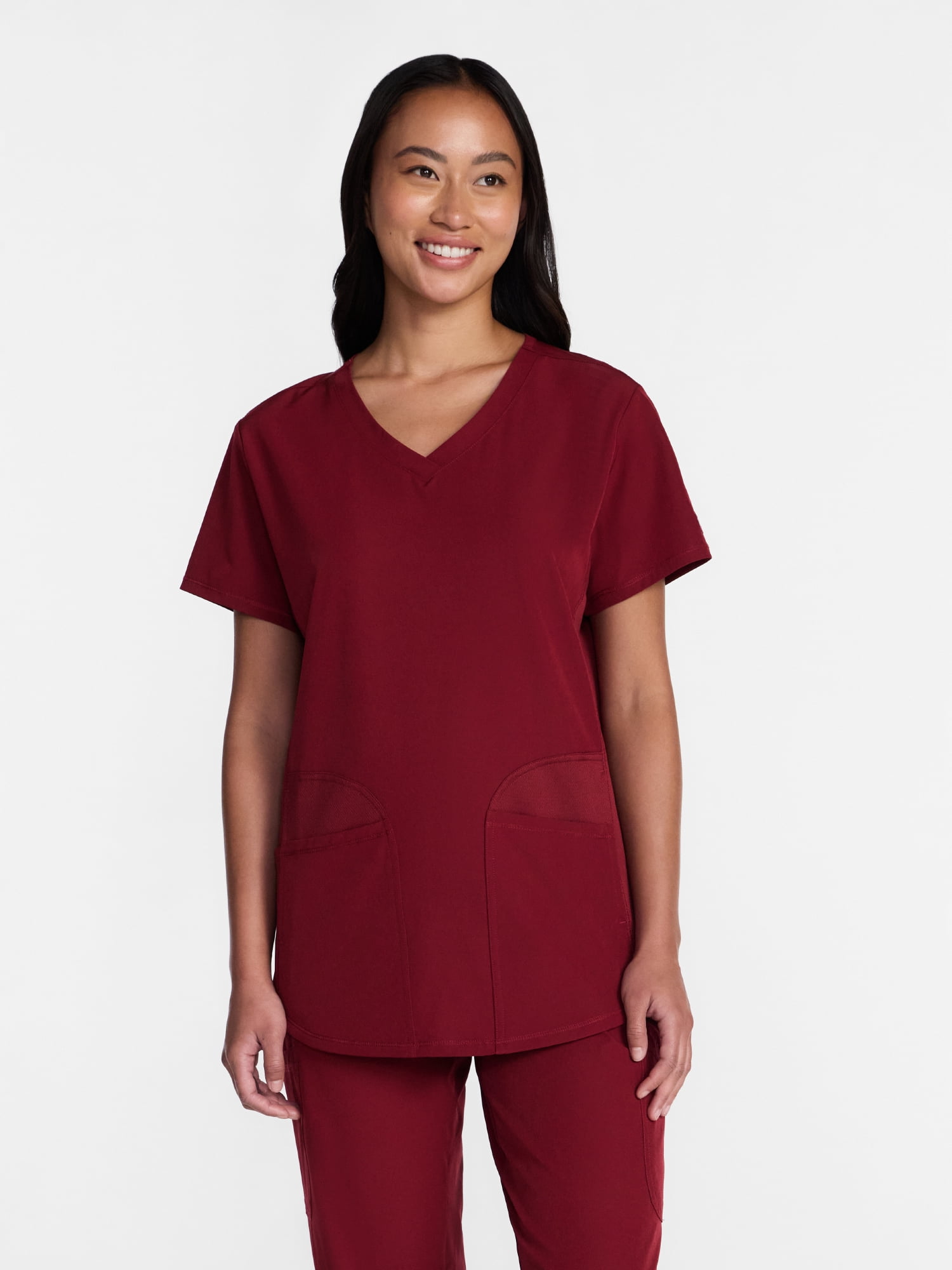 Grey's Anatomy Women's Scrub Top with Short Sleeves, Sizes S-3XL