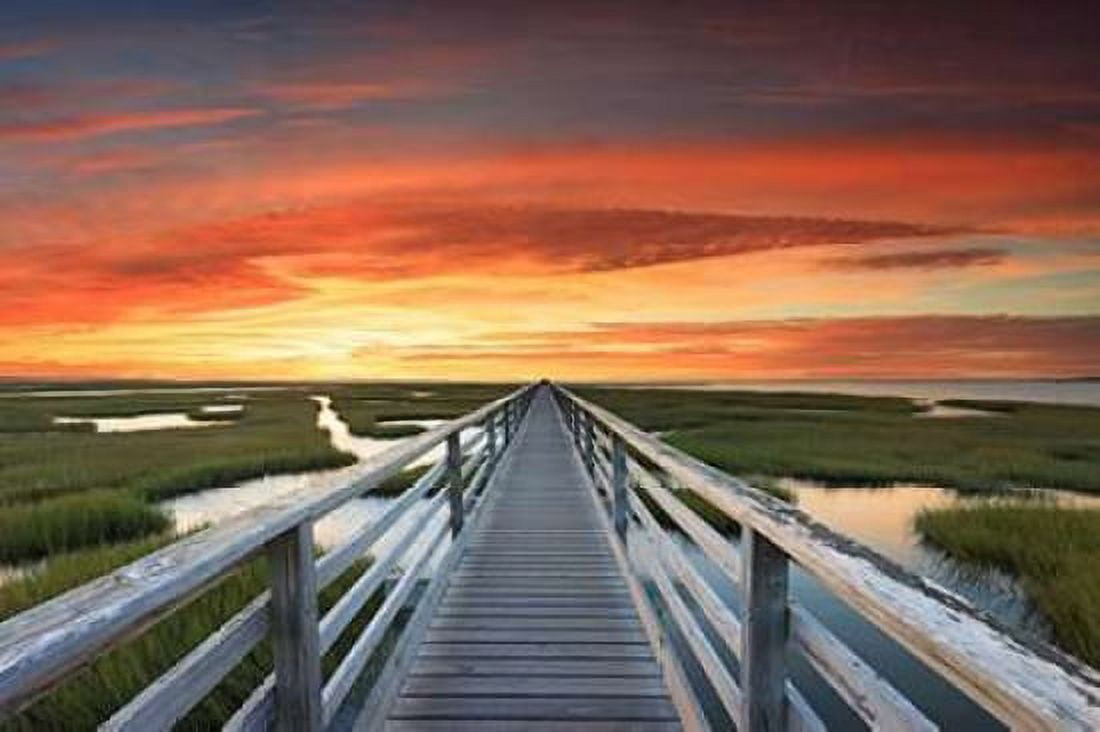 Greys Beach Sunset Canvas Art - Katherine Gendreau (24 x 36)