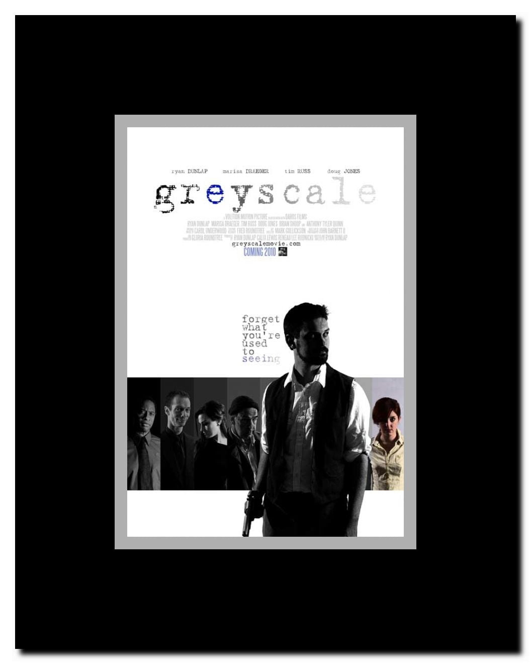 Greyscale Framed Movie Poster