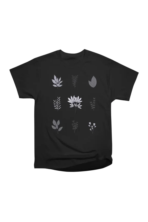 Greyscale Herb Collection T-Shirt Tee Gift For Him Merch For Her Apparel For Friend