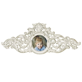 Greysen Photo Frame Decorative Scrolling Wall Topper 24"Wx1.5"Dx9"H Ivory