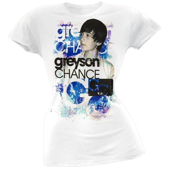 Greyson Chance Women's Juniors Painted Short Sleeve T Shirt