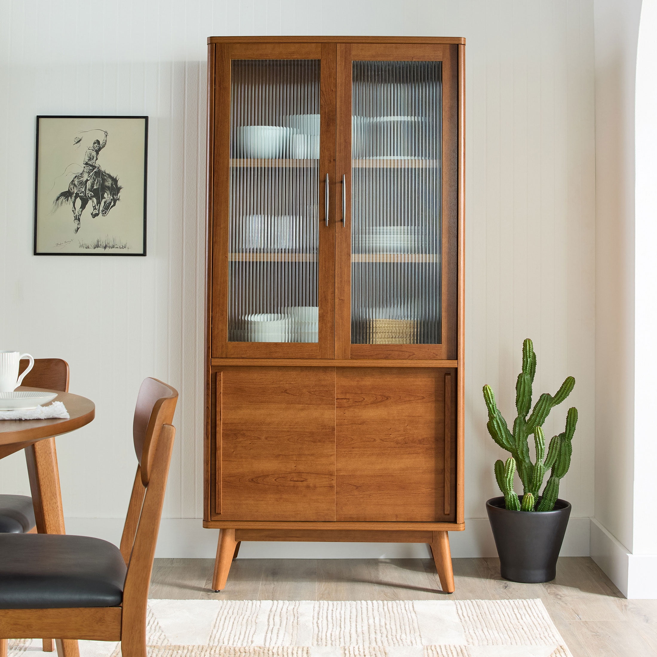 Better Homes & Gardens Greyson China Cabinet, Acorn Finish