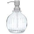 Greyson Globe Glass Soap Dispenser with Metal Pump Refillable Liquid