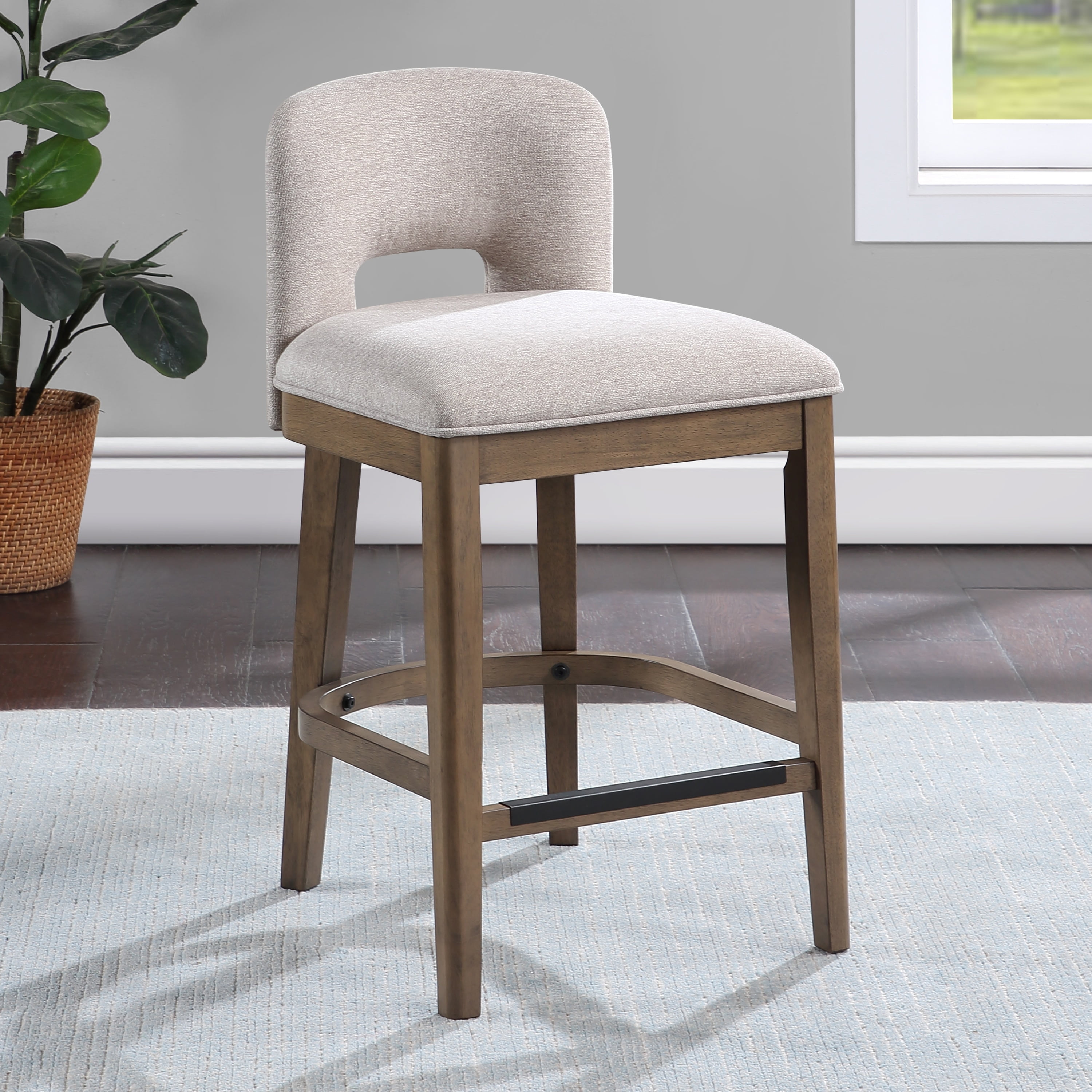 American Woodcrafters Bayonne Solid Wood Counter Stool
