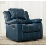 Greyson Living Charleston Leather Gel Glider Rocker Recliner by Blue ...