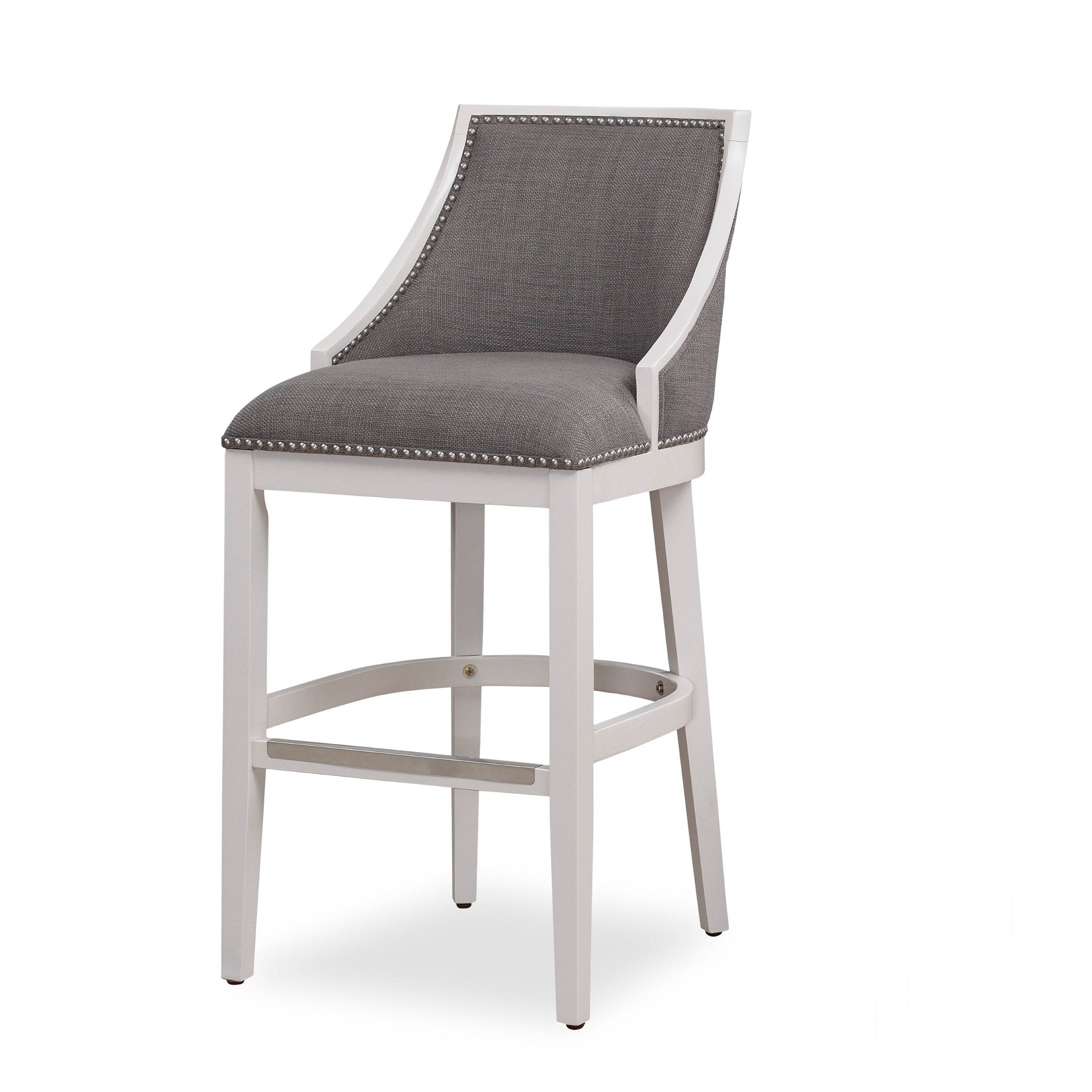 Lawrence white bar stool by greyson living deals