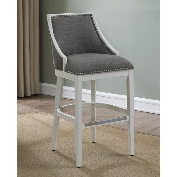 American Woodcrafters Lawrence White Counter Height Stool