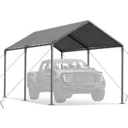 Grezone Carport L20 x W10 x H9.2 Ft Heavy Duty Portable Garage Car Tent All Season UV Resistant Canopy