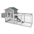thumbnail image 1 of Grezone Chicken Coop Rabbit Hutch Hen Cage Large Wooden, 1 of 7