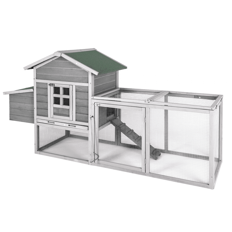 Grezone Pet-Small Predator Proof Chicken Coop Rabbit Hutch Hen