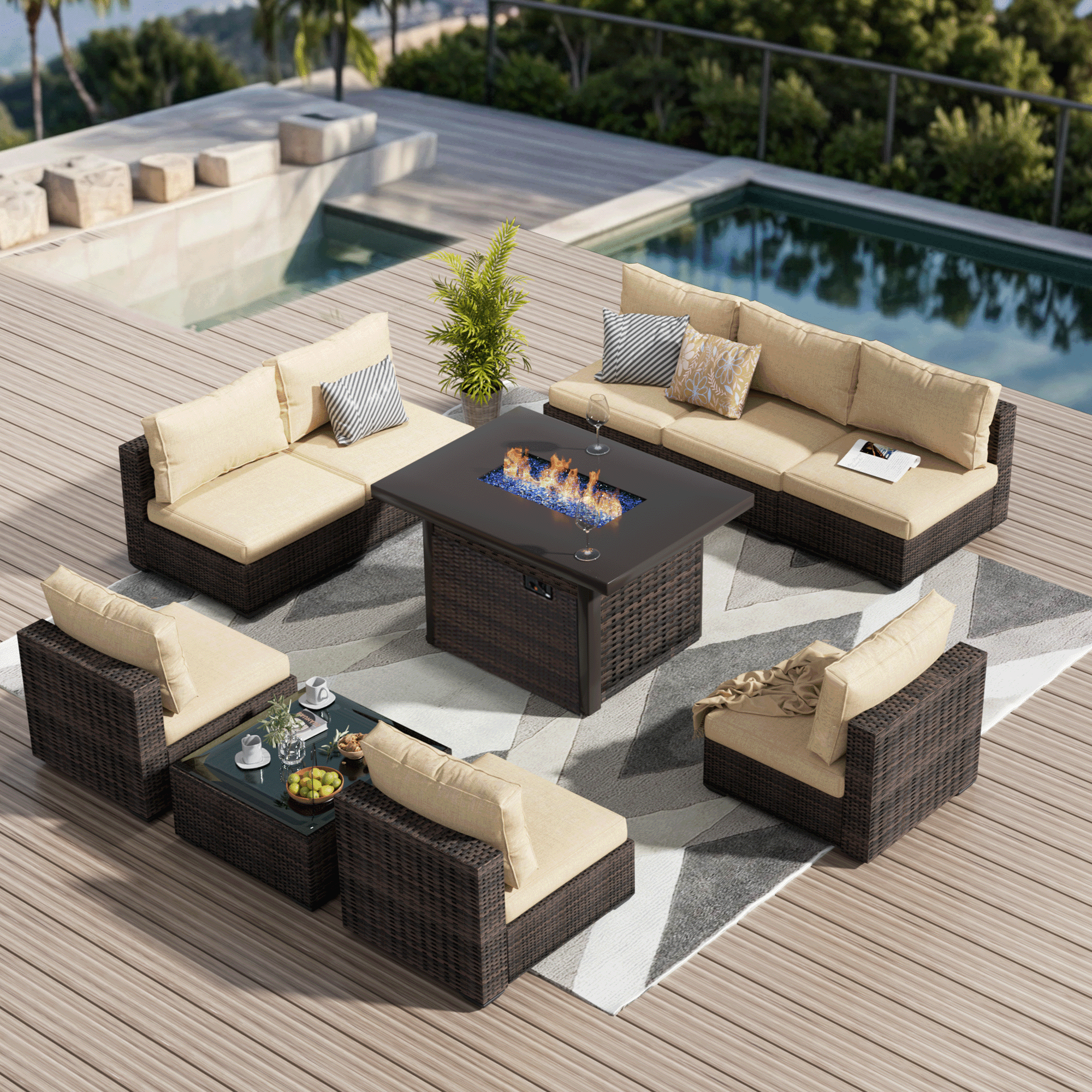 Arlington 6 piece rattan sofa hotsell