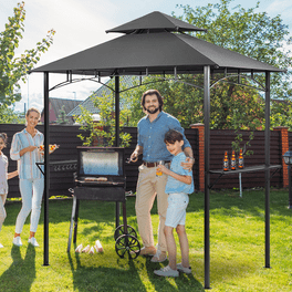 ABCCANOPY 8'x 5' BBQ Grill Gazebo Shelter, Double Tier Patio