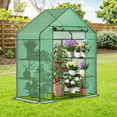thumbnail image 1 of Grezone Tunnel Greenhouse Garden Green House with Roll-Up Zipper Doors, Portable, Clear PVC Cover, 1 of 7
