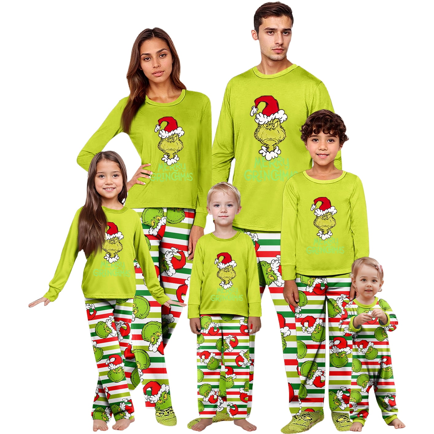Gri"nch Family Matching Christmas Pajamas Sets – Christmas Family ...