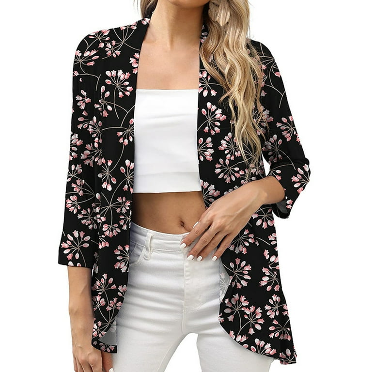 Grianlook Cardigans for Women Lightweight Solid Color Kimono