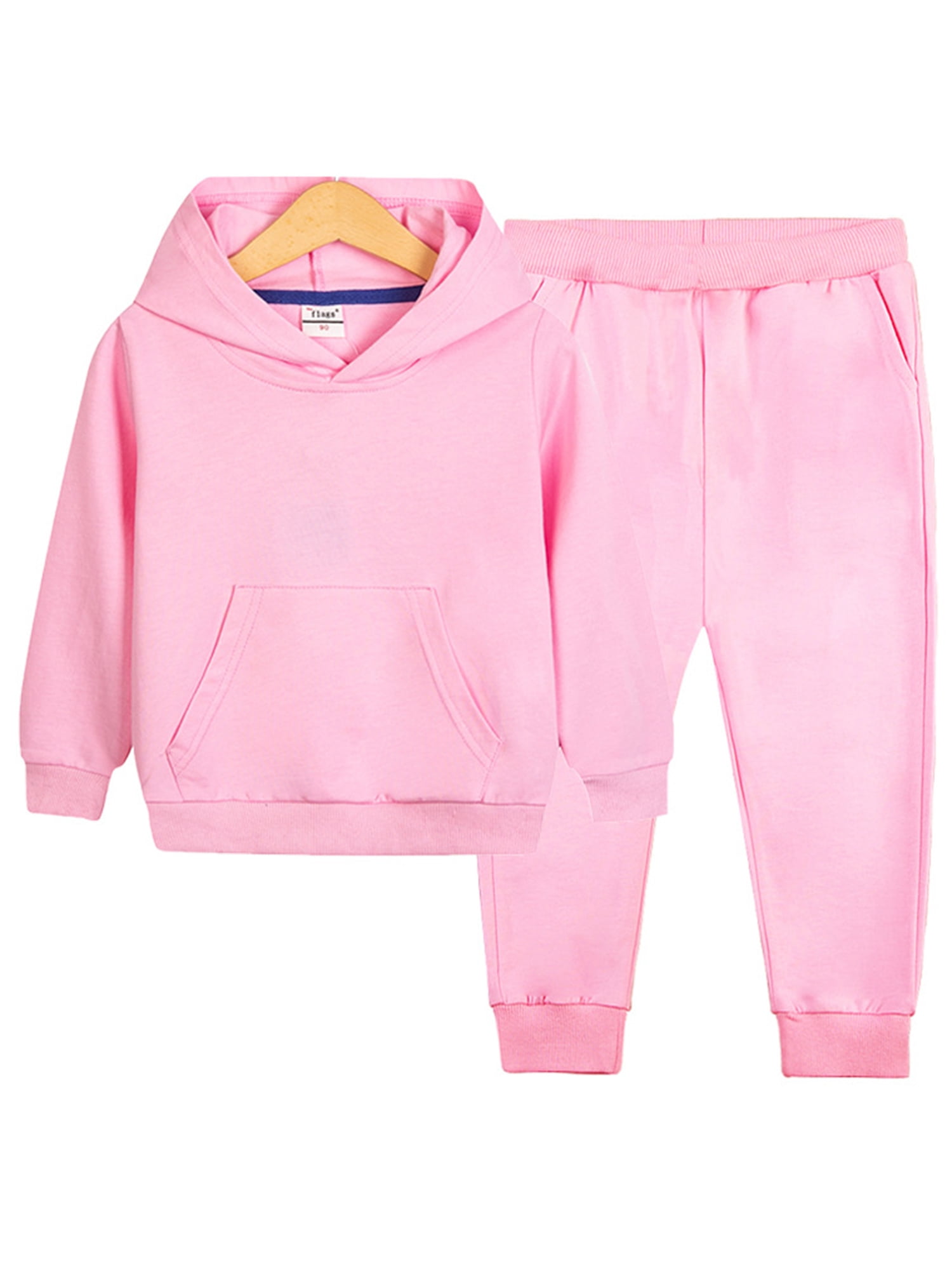 SALE - 32 Degrees Youth 2-piece Long Slv Hoodie & Jogger Set Pink