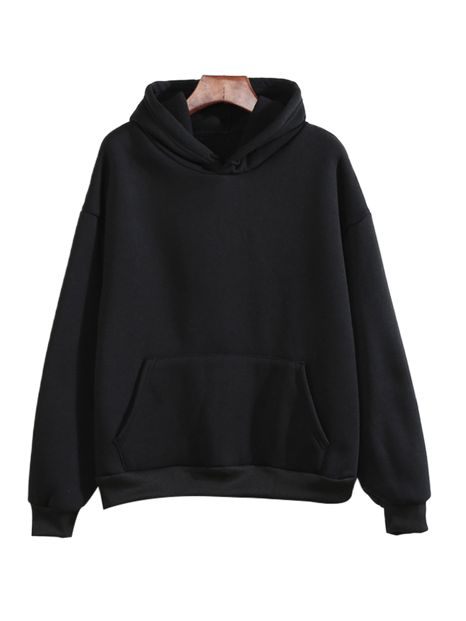 Grianlook Ladies Fleece Hoodies Collared Sweatshirt Long Sleeve Hooded