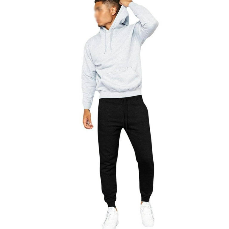 Grianlook Men Casual 2 Pcs Tracksuit Set Two Pieces With Pockets