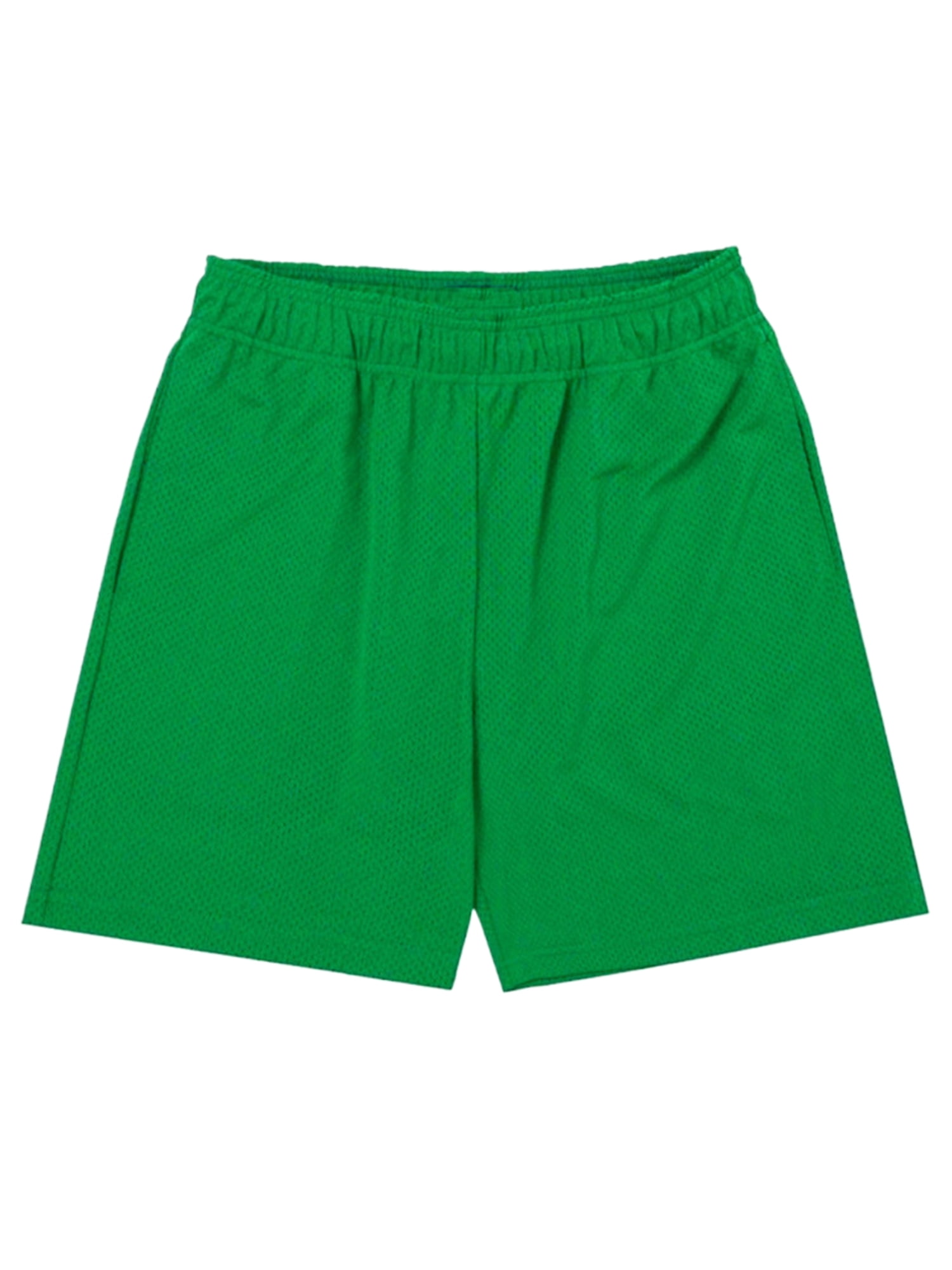 Grianlook Mens Bottoms Elastic Waist Summer Short Pants Solid Color