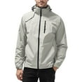 thumbnail image 1 of Grianlook Mens Water Resistant Zipper Outwear Zip Up Softshell Coat Rain Windproof Windbreaker, 1 of 3