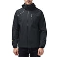 thumbnail image 1 of Grianlook Mens Water Resistant Zipper Outwear Zip Up Softshell Coat Rain Windproof Windbreaker, 1 of 4