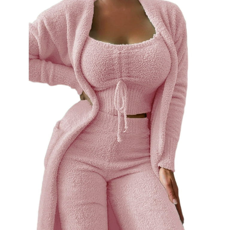 Fuzzy sweatsuit hotsell