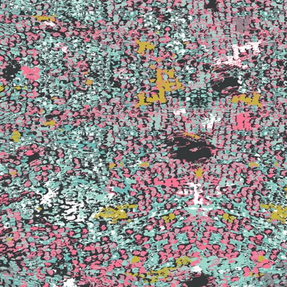 Grid 100% Cotton Poplin Fabric Wing Magnified Celeste - per yard