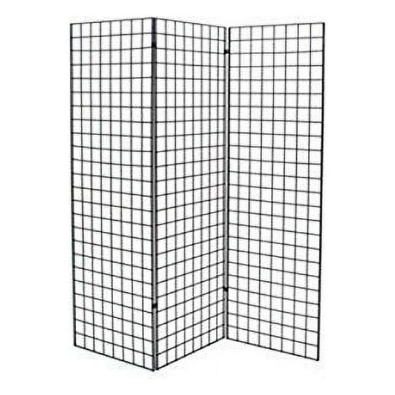 Grid #1900B (3PCS) + 1904B (6PCS) New Retails Black Finished Z Unit with Three 2' X 6' Panels