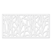Grid Axcents Decorative Panel Indoor/Outdoor 2 ft. x 4 ft. (White Willow)