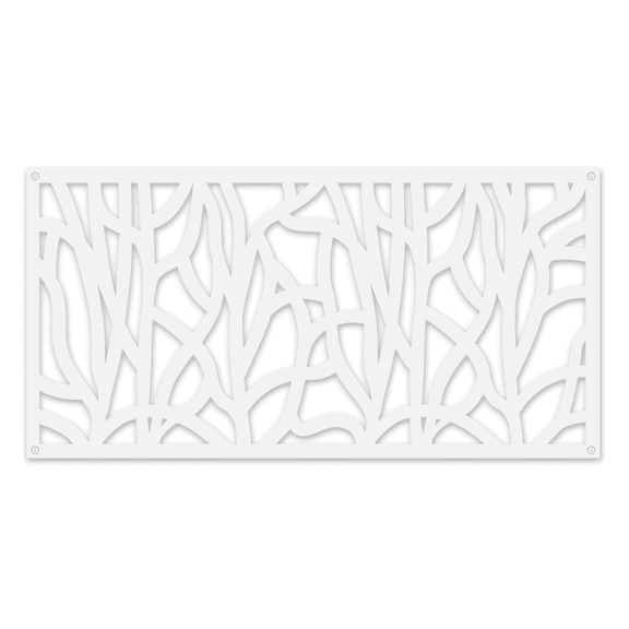 Grid Axcents Decorative Panel Indoor/Outdoor 2 ft. x 4 ft. (White Willow)