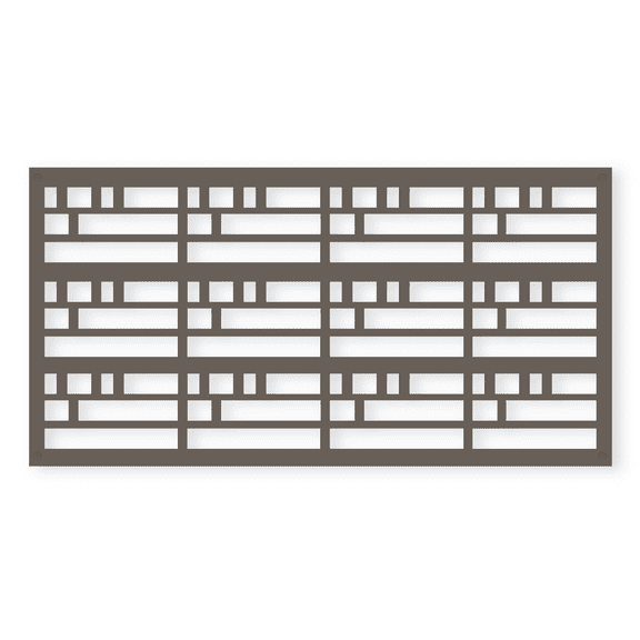 Grid Axcents Decorative Privacy Lattice Panel 2 ft. x 4 ft. (Warmstone Wright)
