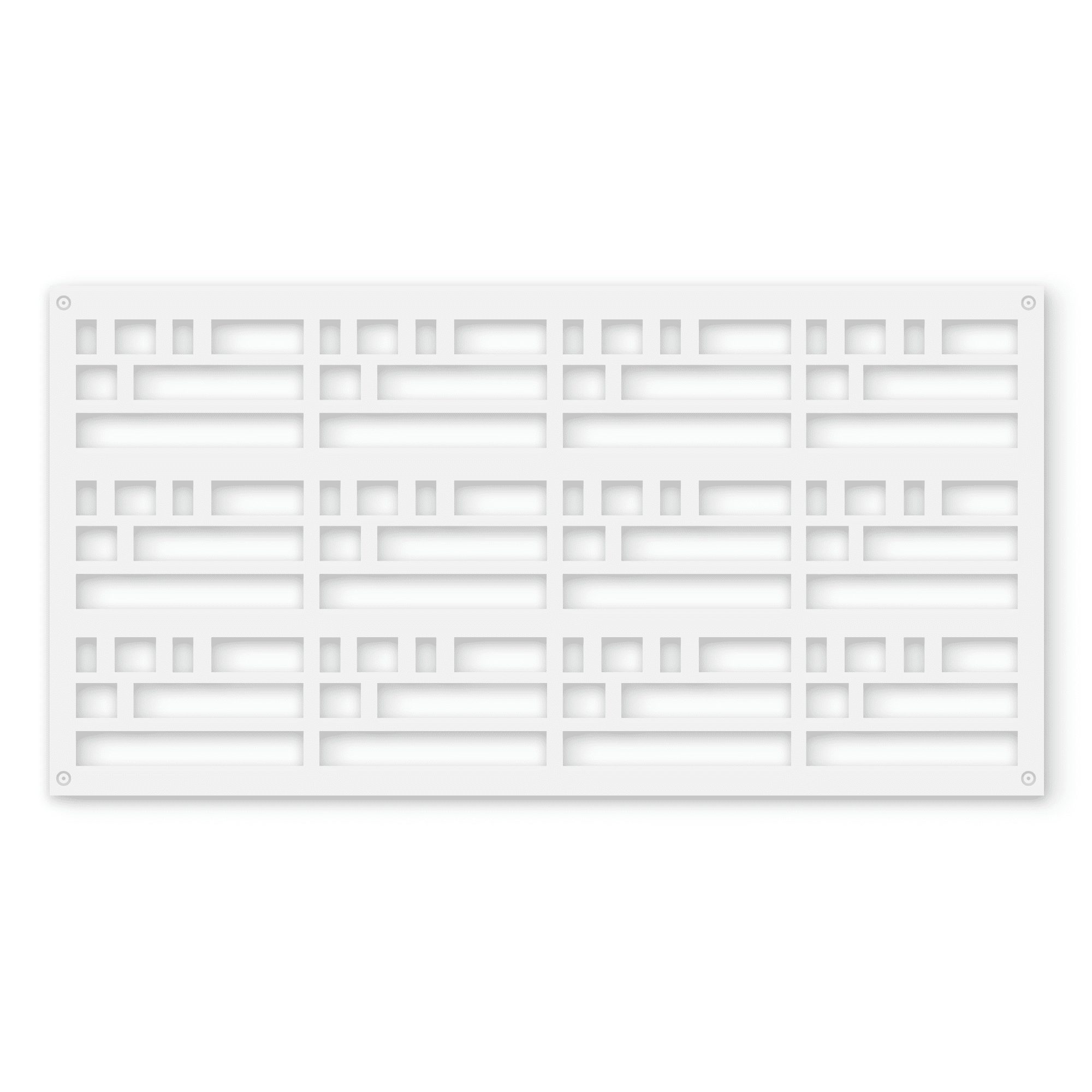 White Polyethylene Decorative Privacy Lattice Panel 2 ft. x 4 ft.