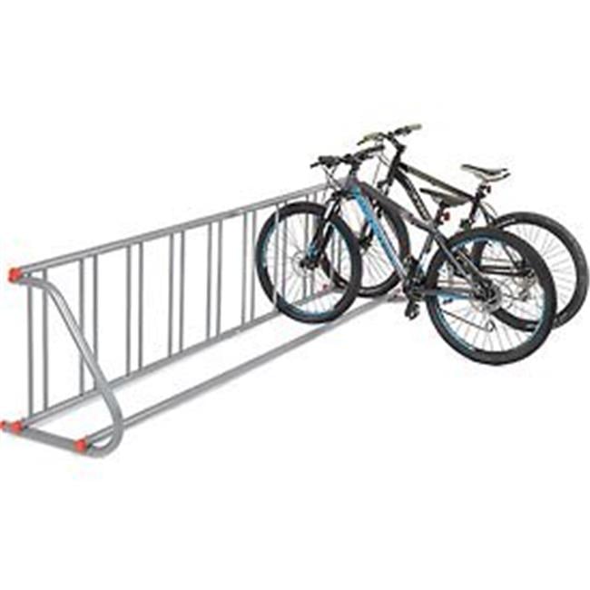 Powder Coated Steel Single-Sided 9-Bike Outdoor Rack