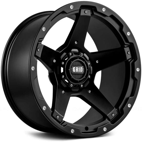 Grid Custom Wheel for 18x9 inch Gloss Black Milled 8189237M16