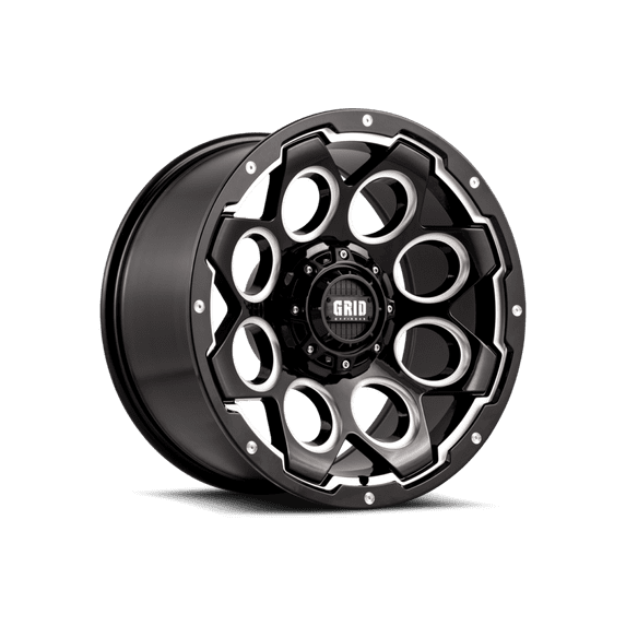 Grid Custom Wheel for 18x9 inch Gloss Black/Milled 8189865M15
