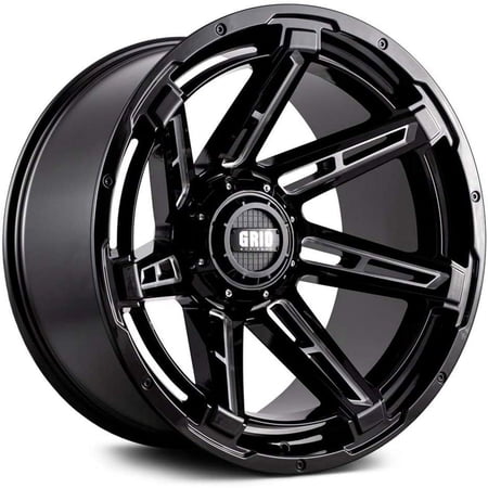Grid Custom Wheel for 18x9 inch Gloss Black with Milled Accents B18988M124