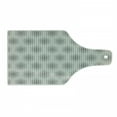 thumbnail image 1 of Grid Cutting Board, Geometric Triangles Lattice Pattern Abstract Monochrome Simple Tile Ornament, Decorative Tempered Glass Cutting and Serving Board, Wine Bottle Shape, Black and Cream, by Ambesonne, 1 of 1