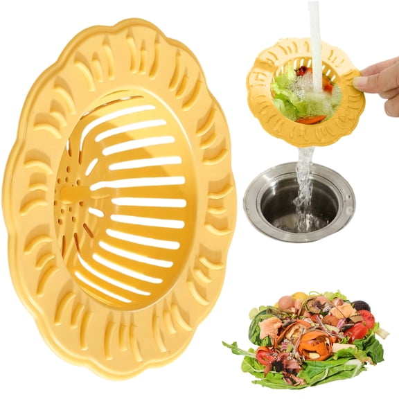Grid Design Plastic Sink Drain Protector Strainer Basket Anti Clog Filter Practical Barrier for Home Daily Kitchen Basin Waste Interception Use