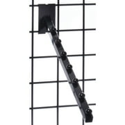 Grid Display Panel Waterfall Display Arm 7-Ball Hook Black.Great for stores to display merchandise onto a gridwall panel Color: Black metal finish