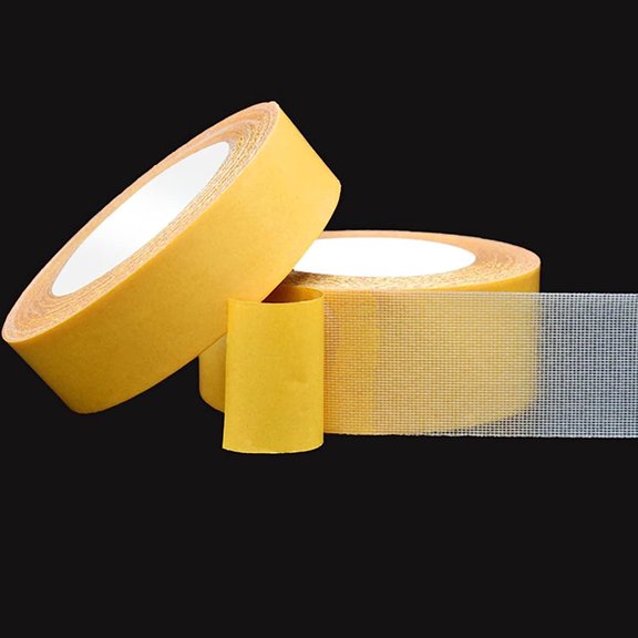 Grid Double Sided Mesh Tape, 2023 New Universal Clear Super Sticky Resistente Clear Tape, Heavy Duty Mounting Tape, Two Sided Thin Self Adhesive Tape High Tack for Carpet Wall Craft (30mm*20M)